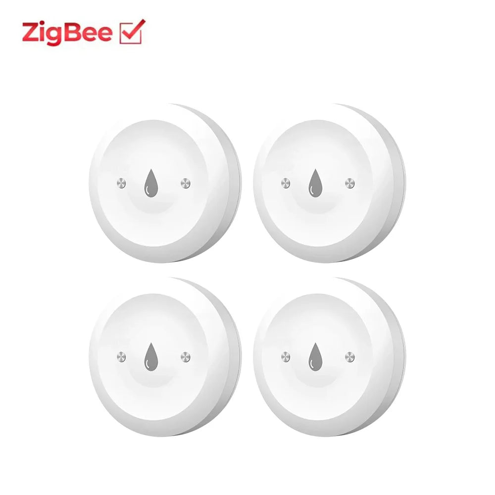 Tuya ZigBee Water Leak Sensor Smart Life 2MQTT Water Immersion Alarm Detector