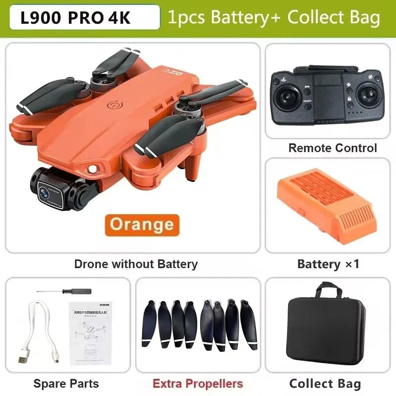 L900 Pro MAX 4K GPS Drone with Dual Camera & Obstacle Avoidance