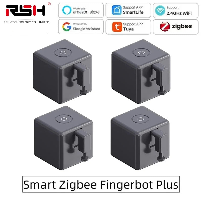 Tuya ZigBee Fingerbot Plus Smart Button Pusher Switch Alexa Google APP Control
