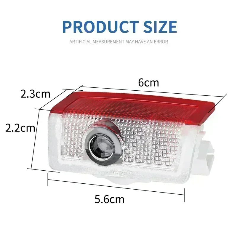 2PCS Car Door Welcome Logo Light for Mercedes Benz