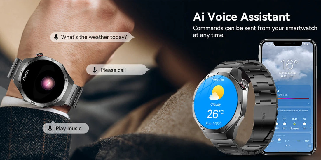 2025 Smartwatch for Android & iOS with AMOLED, GPS & Calls