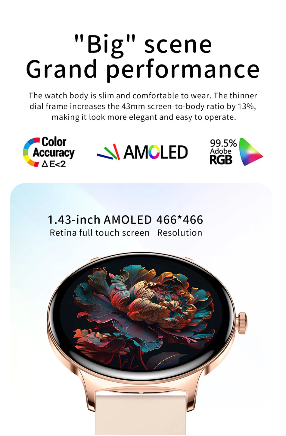 Huawei Ultra Slim Women’s Smartwatch with AMOLED & BT Calls