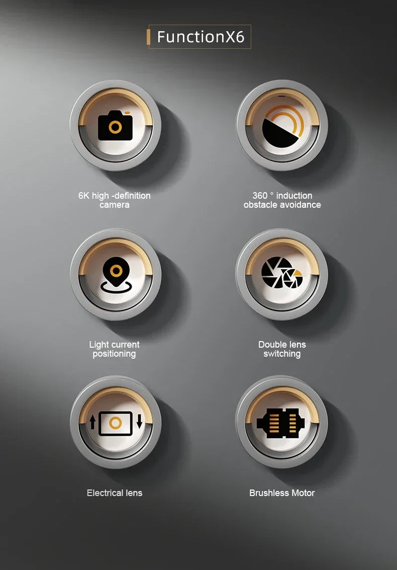 S2S Mini Drone 8K HD Camera with Obstacle Avoidance & Foldable Design