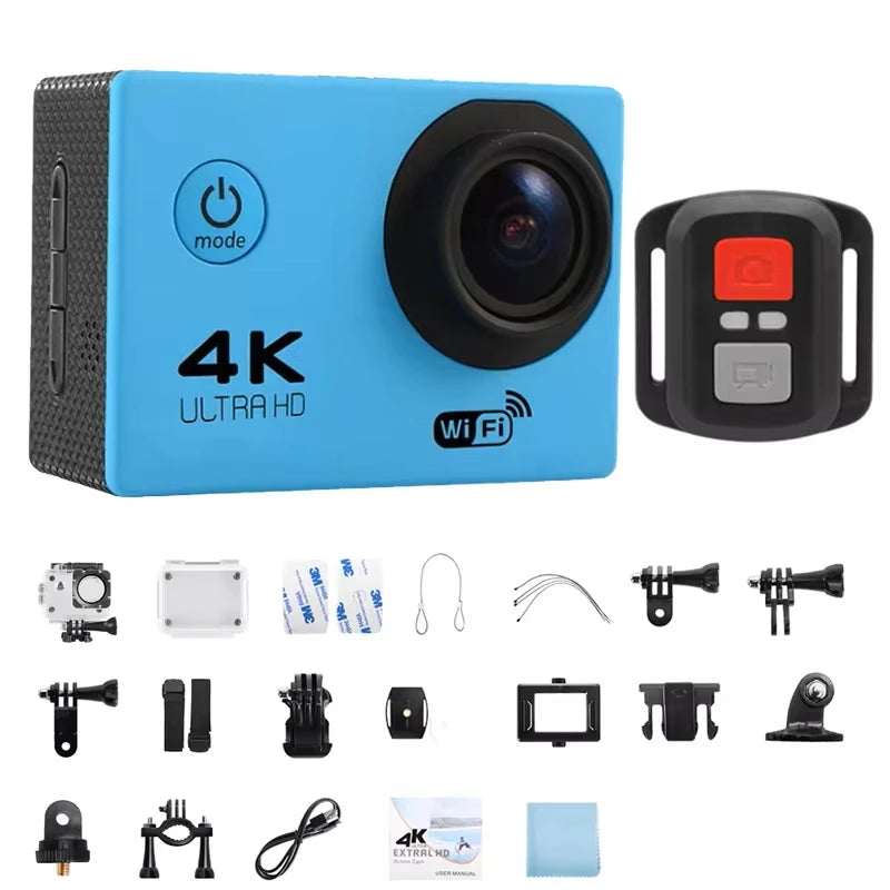 Ultra HD 4K Action Camera Waterproof with WiFi & 170° Wide Angle