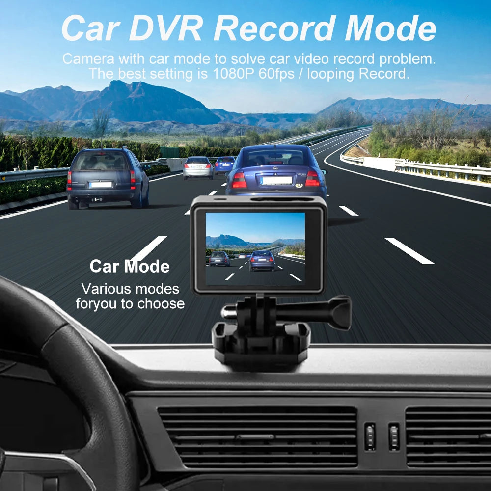 Ourlife MTR40 5K Action Camera with Touch Screen & Remote