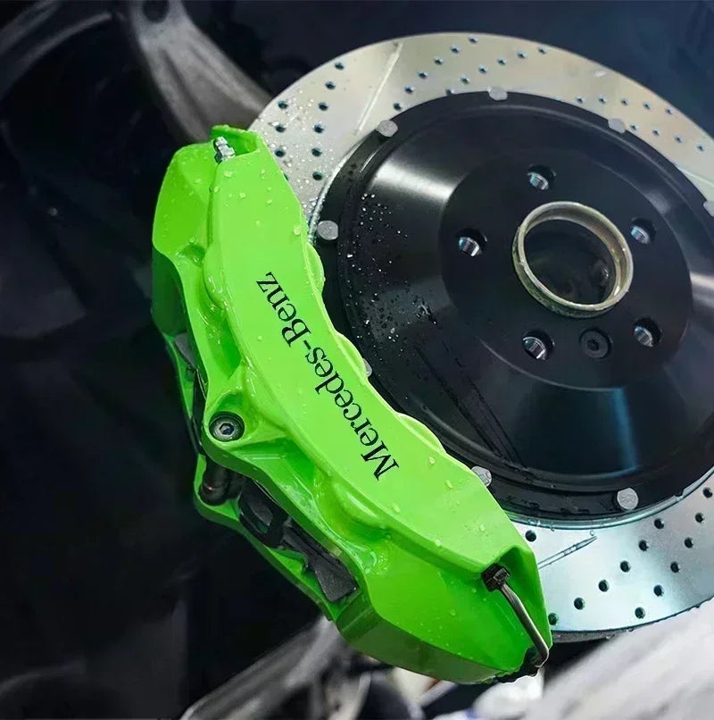 6pcs Brake Caliper Stickers Heat-Resistant Decals for Mercedes-Benz