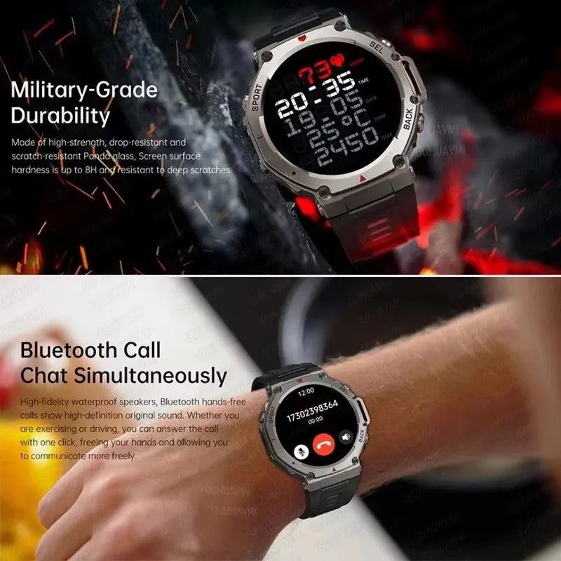 T-Rex 3 Ultra GPS Smartwatch 2025 with Dual-Band GNSS & Compass