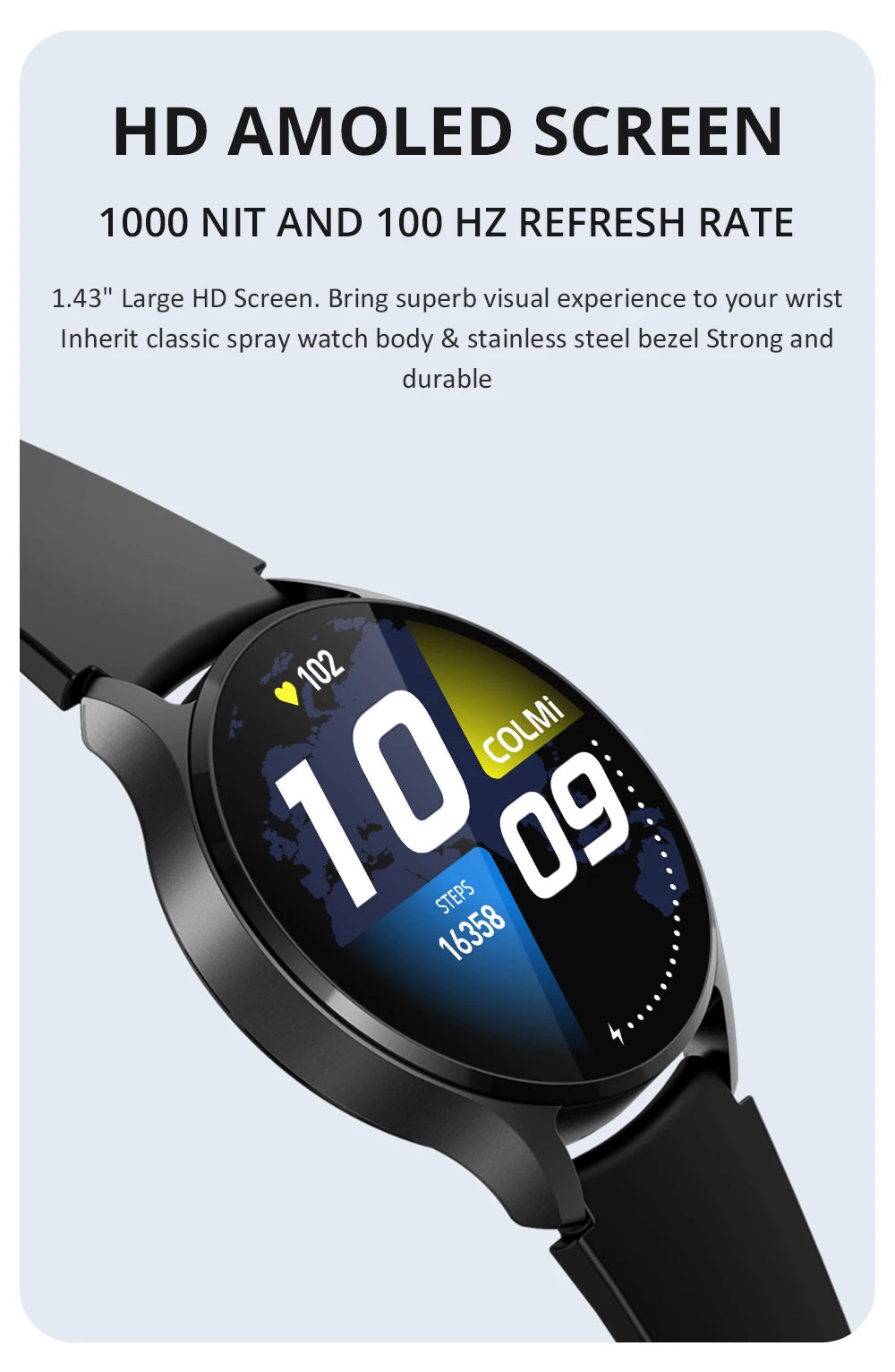 COLMI i28 Ultra AI Smartwatch with AMOLED & Bluetooth Call