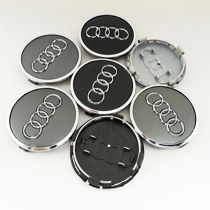 4pcs Car Wheel Center Hub Caps for Audi – 60mm–77mm
