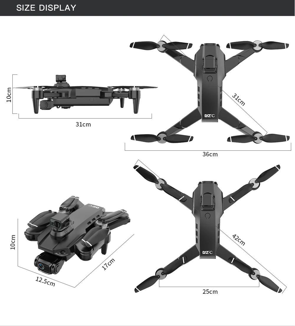 L900 Pro MAX 4K GPS Drone with Dual Camera & Obstacle Avoidance