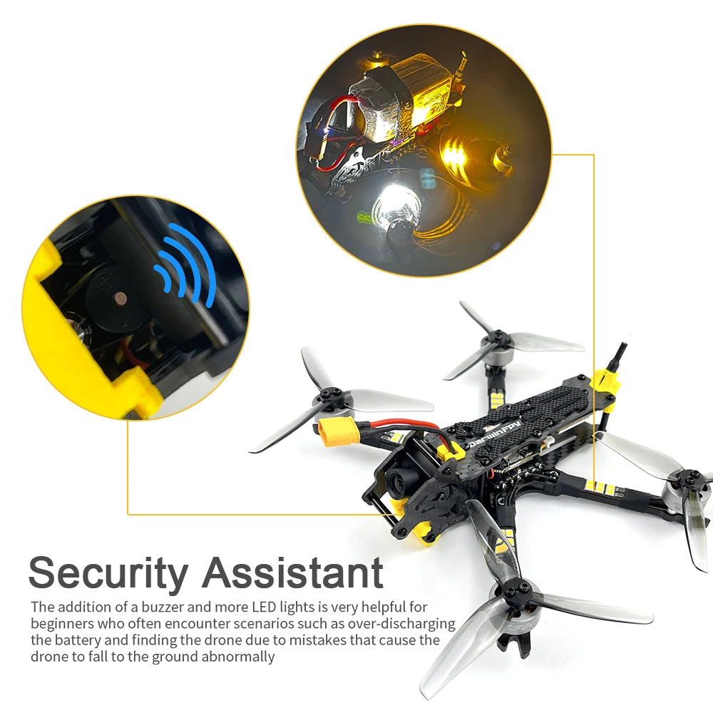 DarwinFPV BabyApe II 3.5" Freestyle FPV Racing Drone – Analog/Digital VTX