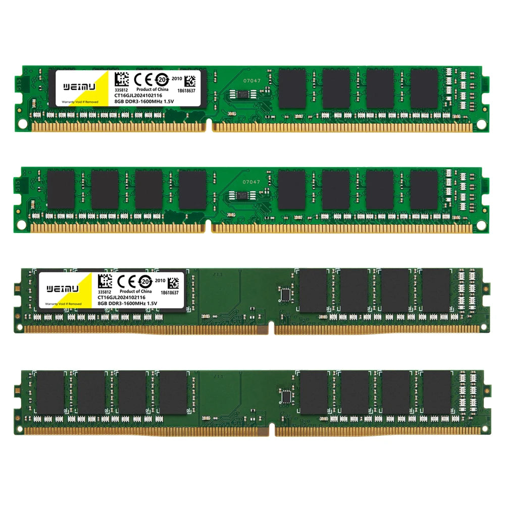 DDR3 & DDR4 Desktop RAM – 4GB/8GB/16GB 240-Pin DIMM