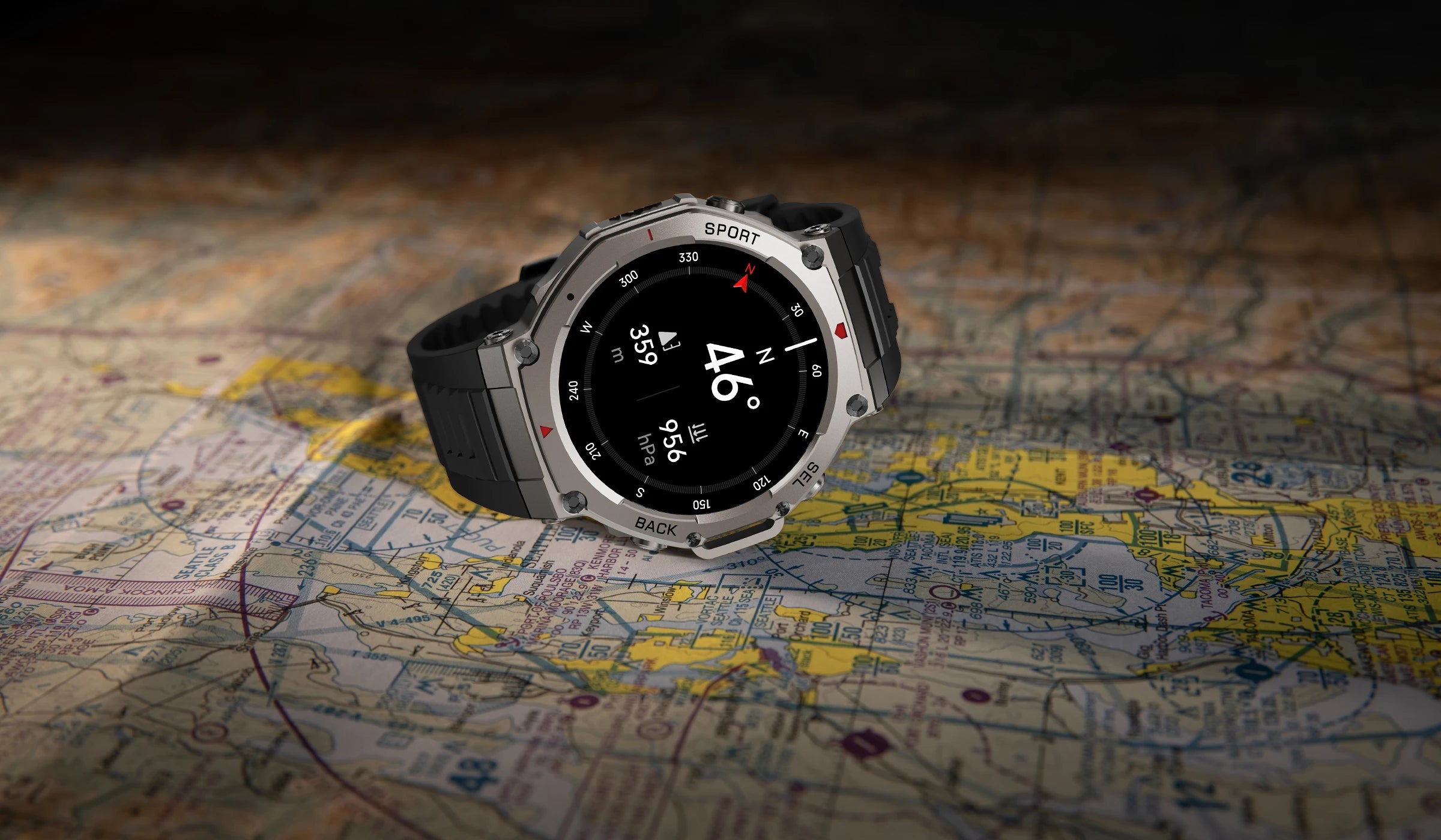 T-Rex 3 Ultra GPS Smartwatch 2025 with Dual-Band GNSS & Compass