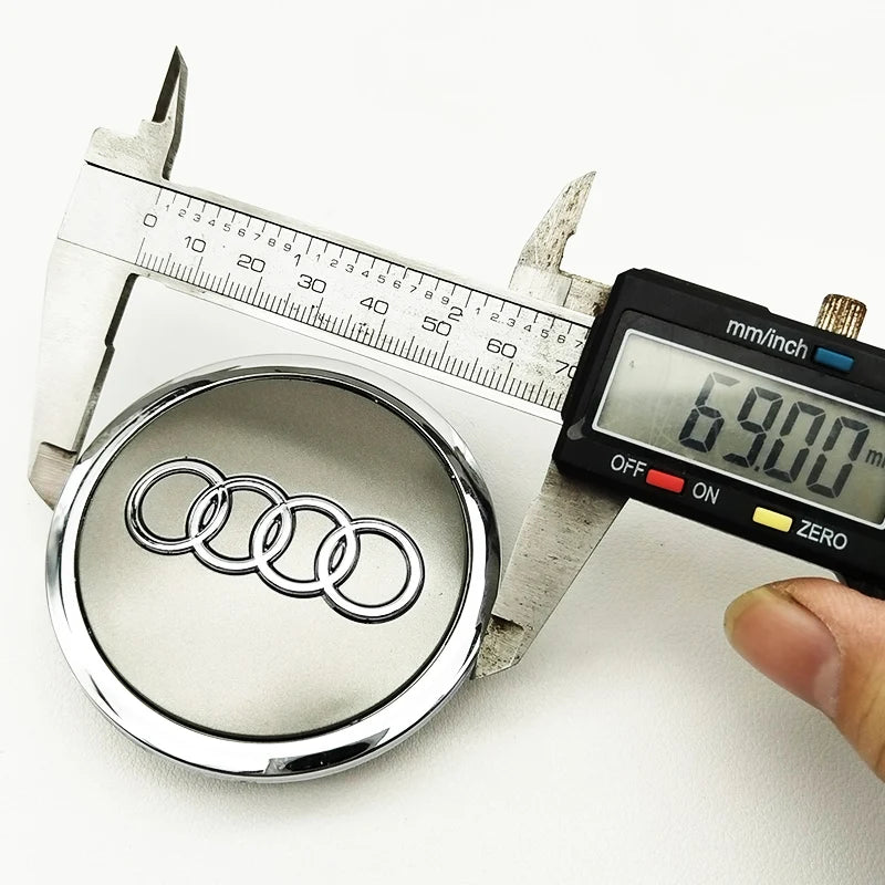 4pcs Car Wheel Center Hub Caps for Audi – 60mm–77mm